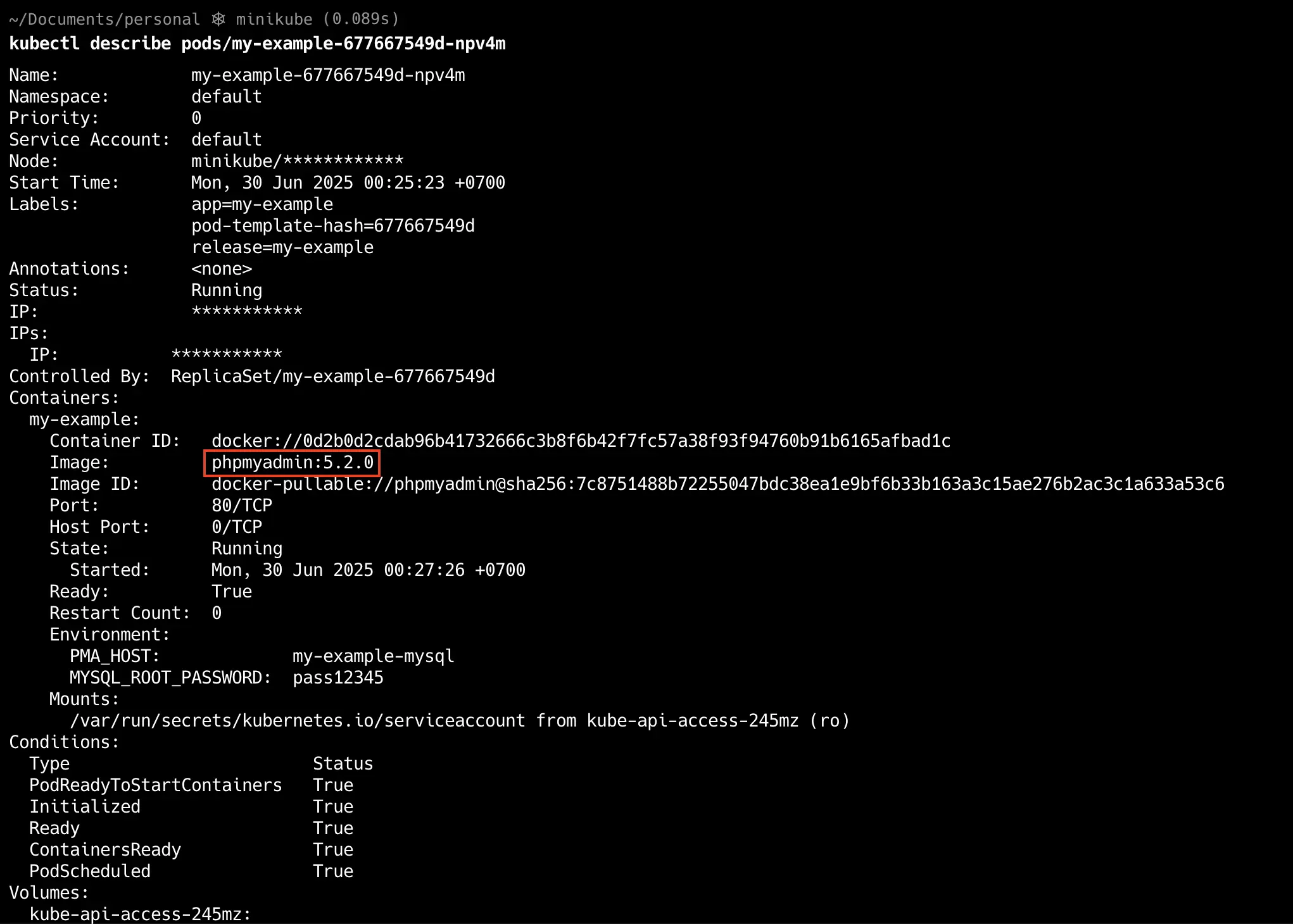 ตัวอย่างหลัง install
